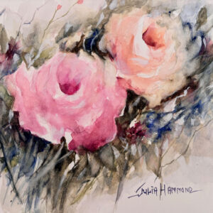 Wild roses Watercolor